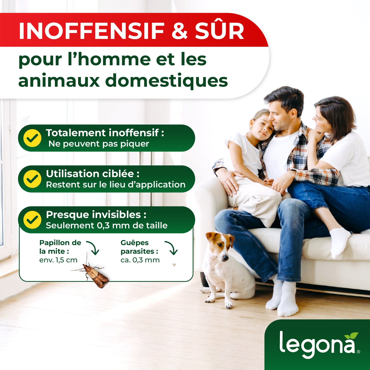 Trichogrammes anti-mites alimentaires (Livraison en 3 fois)