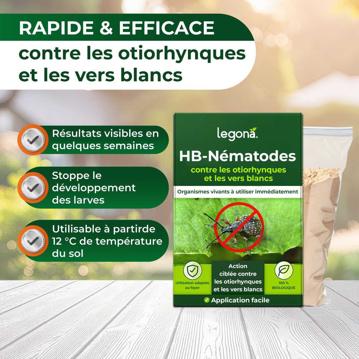 Nématodes HB contre les otiorhynques et les vers blancs