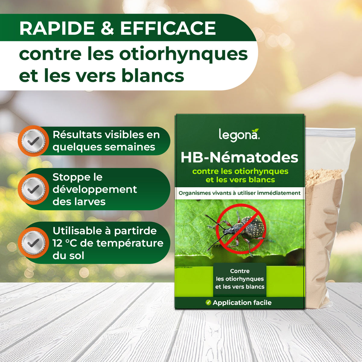 Nématodes HB contre les otiorhynques et les vers blancs