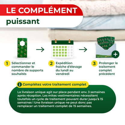 Trichogrammes anti-mites textiles