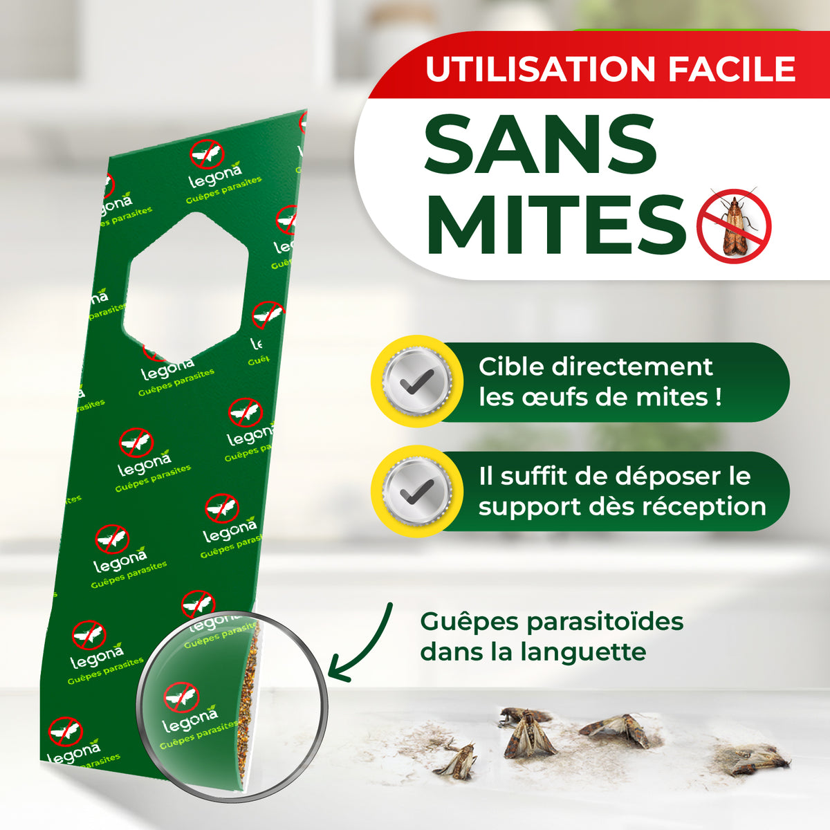 Trichogrammes anti-mites alimentaires