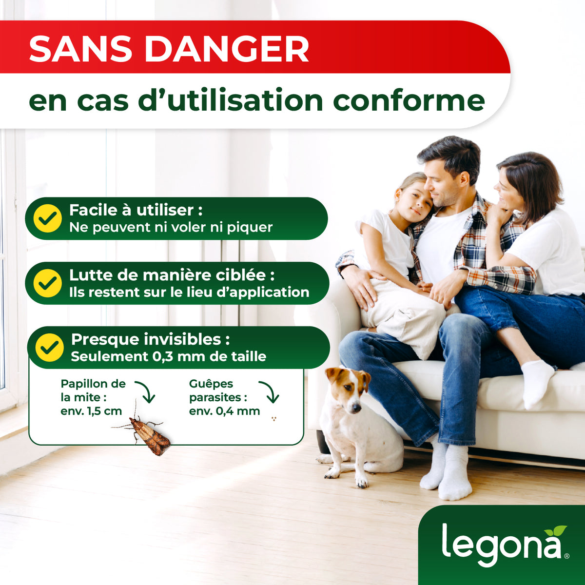 Trichogrammes anti-mites alimentaires