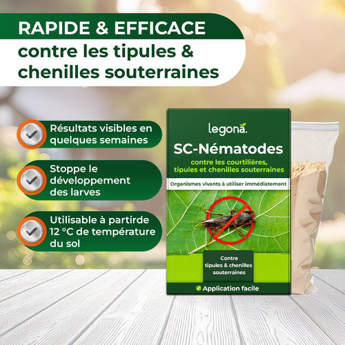 Nématodes SC contre les courtilières et les tipules
