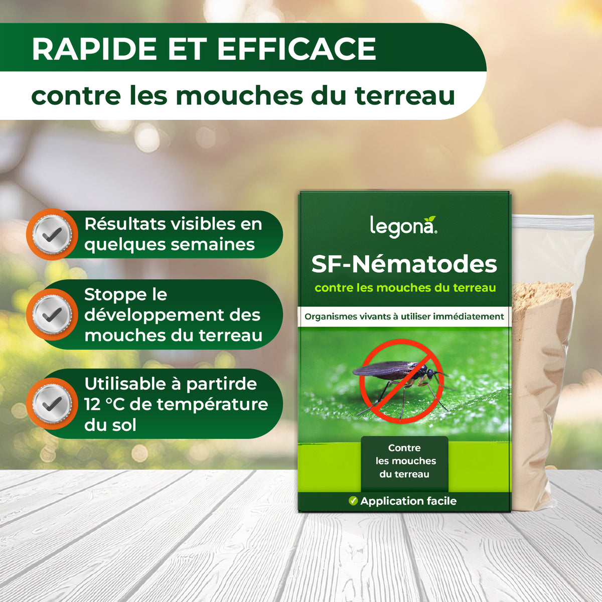 Nématodes SF contre les mouches du terreau